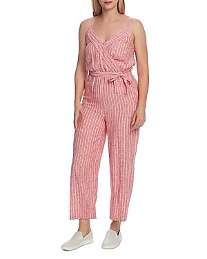 Vince Camuto Tranquil Stripe Crossover Jumpsuit