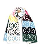 Kerri Rosenthal Smiley Stripe Cashmere Scarf