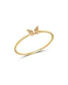 Zoe Chicco 14k Yellow Gold Itty Bitty Butterfly Ring