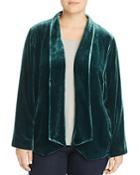 Eileen Fisher Plus Angled Velvet Jacket