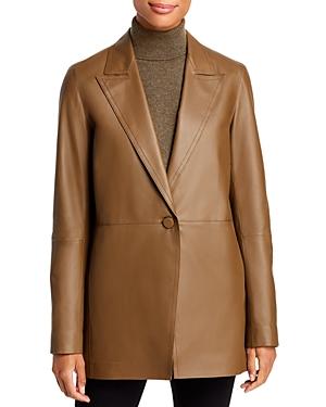 Lafayette 148 New York Steele Leather Blazer
