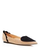 Isa Tapia Clement Suede Pointed Toe Heart Flats