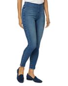 Nydj Pull On Ankle Skinny Jeans In Clean Allure