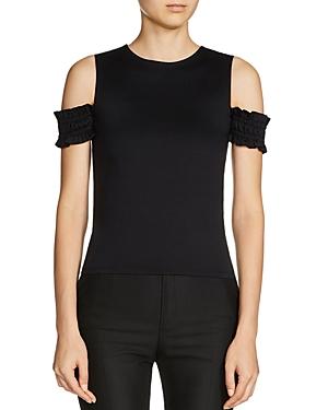 Maje Trina Cold-shoulder Top