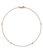 Bloomingdale's Diamond Bezel Ankle Bracelet In 14k Rose Gold, 0.20 Ct. T.w. - 100% Exclusive