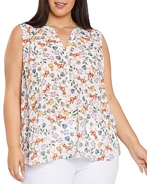 Nydj Plus Sleeveless Perfect Blouse