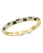 Bloomingdale's White & Brown Diamond Stacking Ring In 14k Yellow Gold - 100% Exclusive