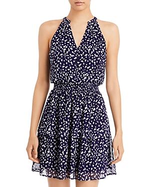 Aqua Abstract Print V Neck Dress - 100% Exclusive