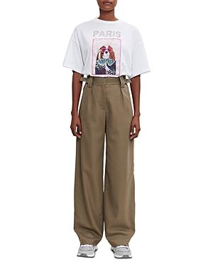 Maje Pie Khaki Trousers