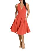 Dress The Population Catalina Crepe Fit And Flare Dress