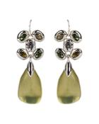 Alexis Bittar Future Antiquity Multi-crystal Cluster & Lucite Drop Earrings