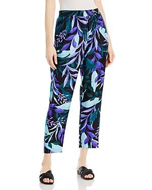 Kobi Halperin Adie Leaf Print Silk Pants