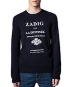 Zadig & Voltaire Cashmere Text Graphic Sweater
