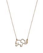 Bloomingdale's Elephant Outline Pendant Necklace In 14k Yellow Gold, 16 - 100% Exclusive