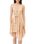 Maje Risotype Tie Dyed Asymmetrical Dress