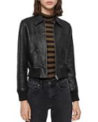 Allsaints Pascao Cropped Leather Jacket