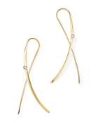 Moon & Meadow Diamond Crossover Threader Earrings In 14k Yellow Gold, 0.03 Ct. T.w. - 100% Exclusive