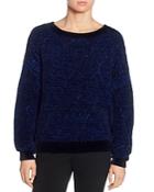 T Tahari Chenille Cable-knit Sweater