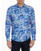 Robert Graham Lake Sevan Limited Edition Silk Twill Printed Classic Fit Button Down Shirt
