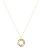 Hulchi Belluni 18k Yellow Gold Tresore Diamond Ring Pendant Necklace, 18