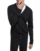 The Kooples Fine Merino Wool Slim Fit V Neck Cardigan
