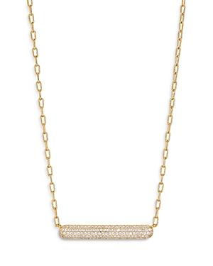Nadri Frost Cubic Zirconia Pave Bar Necklace, 16-18
