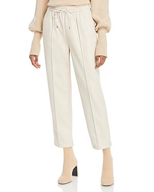 Jonathan Simkhai Standard Tay Vegan Leather Cropped Jogger Pants