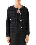 St. John Houndstooth Knit Jacket