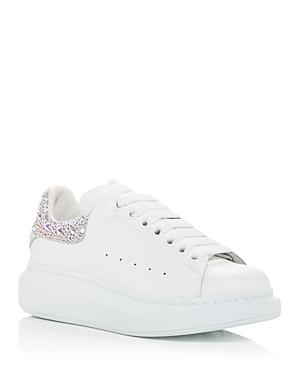 Alexander Mcqueen Women's Oversized Crystal Embellished Heel Sneakers
