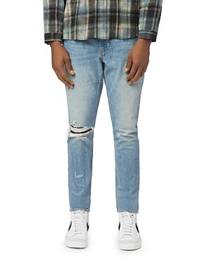 Hudson Zack Skinny Fit Stained Indigo Jeans