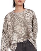 Allsaints Lo Pardos Leopard Print Sweatshirt