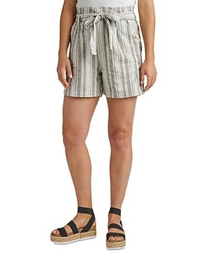 Jag Jeans Striped Paperbag Waist Shorts