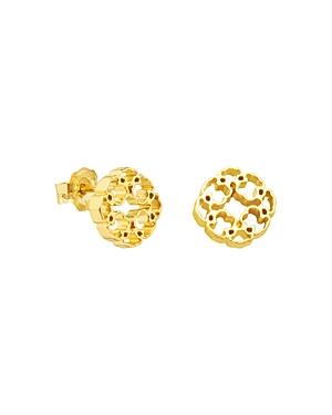 Tous 18k Yellow Gold Mosaic Earrings