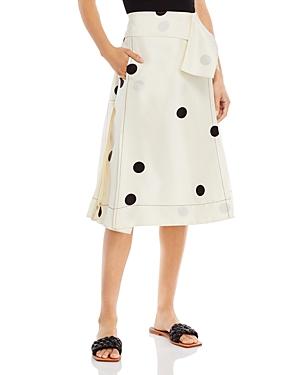 3.1 Phillip Lim Dot Print Silk Skirt