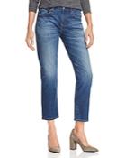 Ag Ex Bf Crop Slouchy-slim Jeans In 11 Years Fortitude