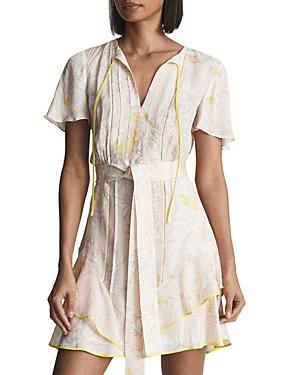 Reiss Carlotta Belted Flippy Dress