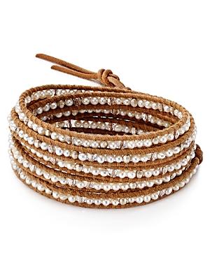 Chan Luu Cultured Freshwater Pearl Wrap Bracelet
