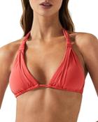 Reiss Annabella Knot Detail Triangle Bikini Top