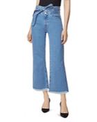 J Brand Sukey Crop Wide-leg Jeans In Virtuous