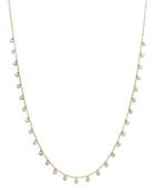 Meira T 14k Yellow And White Gold Diamond Bezel Dangle Necklace, 15