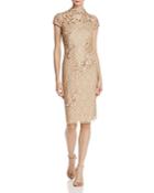 Adrianna Papell Embellished Lace Dress