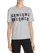 Mcq Alexander Mcqueen Classic Embroidered Cotton Tee