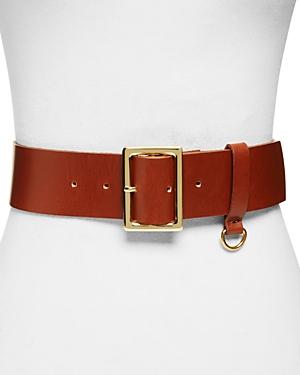 Frame D-ring Leather Belt