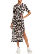 Rebecca Taylor Kaleidoscope Leopard-print Jersey Dress