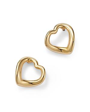 Bloomingdale's Open Heart Stud Earrings In 14k Yellow Gold - 100% Exclusive