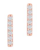 Bloomingdale's Diamond Bar Stud Earrings In 14k Rose Gold, 0.10 Ct. T.w. - 100% Exclusive