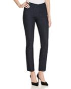 Nydj Petites Alina Pull-on Ankle Jeans In Dark Enzyme