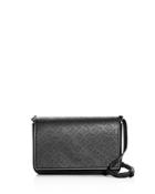 Burberry Perforated Logo Leather Convertible Crossbody