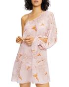 Ted Baker One Shoulder Balloon Sleeve Swim Cover Up