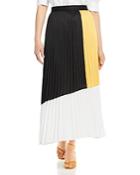 Karl Lagerfeld Paris Color Blocked Midi Skirt